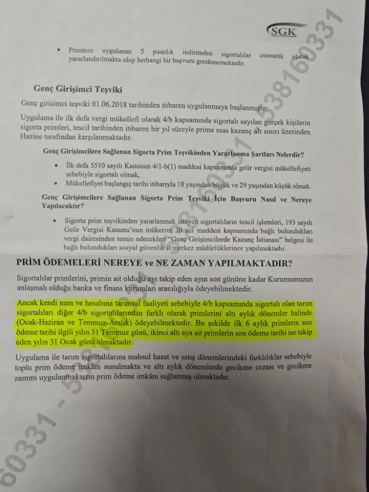 SOSYAL GÜVENLİK KURUMUNDAN TARIM BAĞKURLU OLMAK İSTEYEN  ÇİFÇİLERİMİZ İÇİN AÇIKLAMA GELDİ.